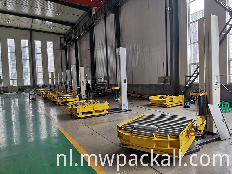 Aangepast volgens de eisen van de klant automatische online Pallet Stretch Wrapper